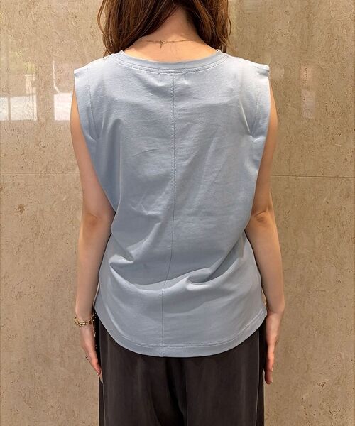 Rouge vif la cle / ルージュ・ヴィフ ラクレ Tシャツ | 【接触冷感】【UVカット】【一部店舗限定】ドレープギャザーノースリーブカットソー | 詳細22