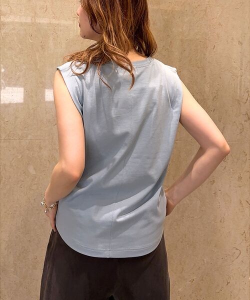 Rouge vif la cle / ルージュ・ヴィフ ラクレ Tシャツ | 【接触冷感】【UVカット】【一部店舗限定】ドレープギャザーノースリーブカットソー | 詳細14