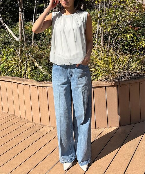 Rouge vif la cle / ルージュ・ヴィフ ラクレ ニット・セーター | 【一部店舗限定】チュールレイヤードニットトップス【予約】 | 詳細14