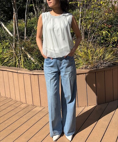 Rouge vif la cle / ルージュ・ヴィフ ラクレ ニット・セーター | 【一部店舗限定】チュールレイヤードニットトップス【予約】 | 詳細18