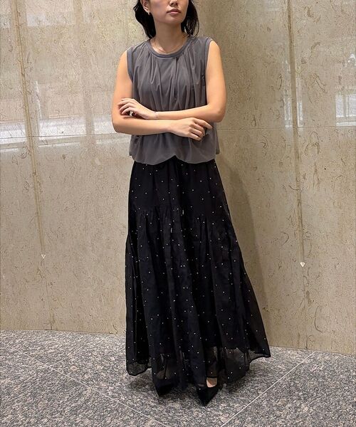 Rouge vif la cle / ルージュ・ヴィフ ラクレ ニット・セーター | 【一部店舗限定】チュールレイヤードニットトップス【予約】 | 詳細28