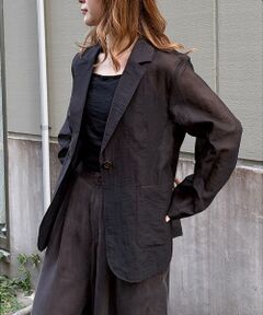 Rouge vif la cle / ルージュ・ヴィフ ラクレ テーラードジャケット | 【一部店舗限定】シアーシングルジャケット