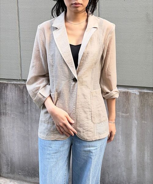 Rouge vif la cle / ルージュ・ヴィフ ラクレ テーラードジャケット | 【一部店舗限定】シアーシングルジャケット | 詳細2