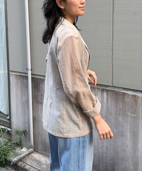 Rouge vif la cle / ルージュ・ヴィフ ラクレ テーラードジャケット | 【一部店舗限定】シアーシングルジャケット | 詳細5