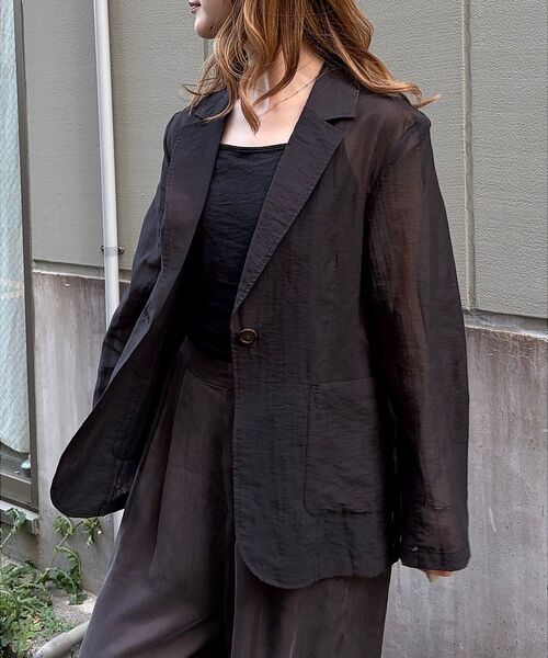 Rouge vif la cle / ルージュ・ヴィフ ラクレ テーラードジャケット | 【一部店舗限定】シアーシングルジャケット | 詳細14