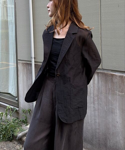 Rouge vif la cle / ルージュ・ヴィフ ラクレ テーラードジャケット | 【一部店舗限定】シアーシングルジャケット | 詳細15