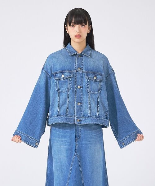 Rouge vif la cle / ルージュ・ヴィフ ラクレ ブルゾン | 【Healthy denim/ヘルシーデニム】デニムジャケット/Latte/ラテ | 詳細7