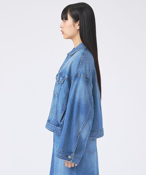 Rouge vif la cle / ルージュ・ヴィフ ラクレ ブルゾン | 【Healthy denim/ヘルシーデニム】デニムジャケット/Latte/ラテ | 詳細8