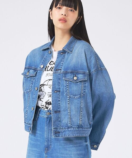 Rouge vif la cle / ルージュ・ヴィフ ラクレ ブルゾン | 【Healthy denim/ヘルシーデニム】デニムジャケット/Latte/ラテ（インディゴ）