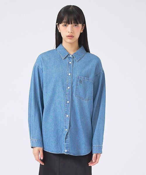 Rouge vif la cle / ルージュ・ヴィフ ラクレ シャツ・ブラウス | 【SOMETHING/サムシング】BIG DENIM SHIRT/デニムシャツ/ | 詳細11