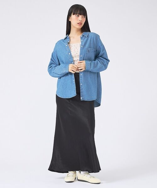 Rouge vif la cle / ルージュ・ヴィフ ラクレ シャツ・ブラウス | 【SOMETHING/サムシング】BIG DENIM SHIRT/デニムシャツ/ | 詳細2