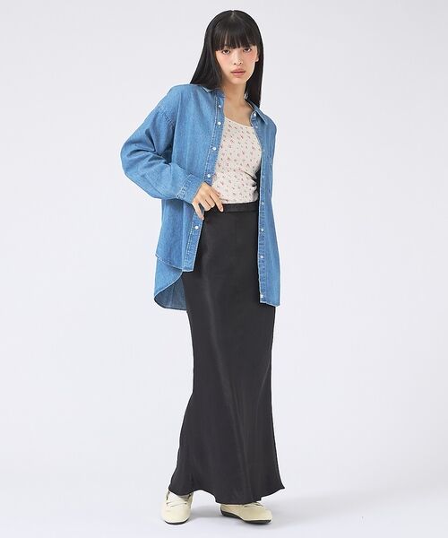 Rouge vif la cle / ルージュ・ヴィフ ラクレ シャツ・ブラウス | 【SOMETHING/サムシング】BIG DENIM SHIRT/デニムシャツ/ | 詳細3