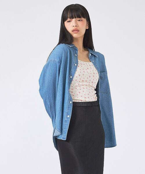 Rouge vif la cle / ルージュ・ヴィフ ラクレ シャツ・ブラウス | 【SOMETHING/サムシング】BIG DENIM SHIRT/デニムシャツ/ | 詳細5