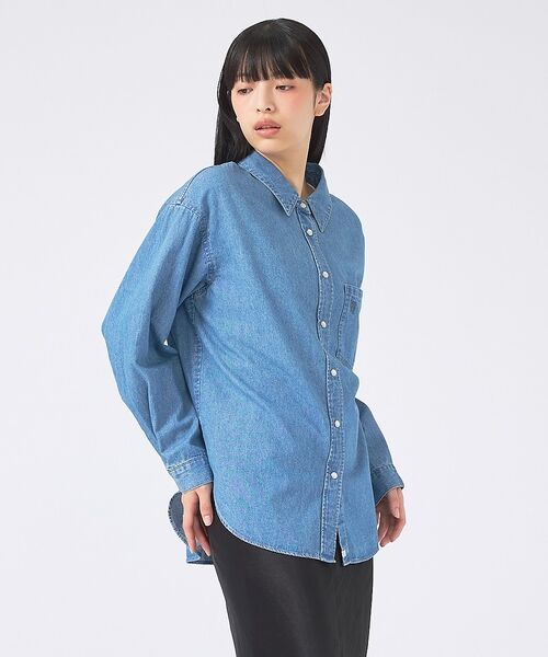 Rouge vif la cle / ルージュ・ヴィフ ラクレ シャツ・ブラウス | 【SOMETHING/サムシング】BIG DENIM SHIRT/デニムシャツ/ | 詳細8