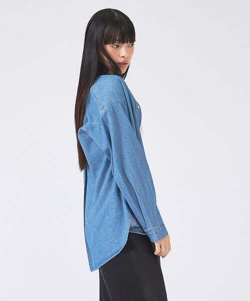 Rouge vif la cle / ルージュ・ヴィフ ラクレ シャツ・ブラウス | 【SOMETHING/サムシング】BIG DENIM SHIRT/デニムシャツ/ | 詳細9