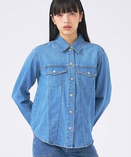 Rouge vif la cle / ルージュ・ヴィフ ラクレ シャツ・ブラウス | 【SOMETHING/サムシング】G-SHIRT/デニムシャツ/デニム【WEB限（インディゴ）