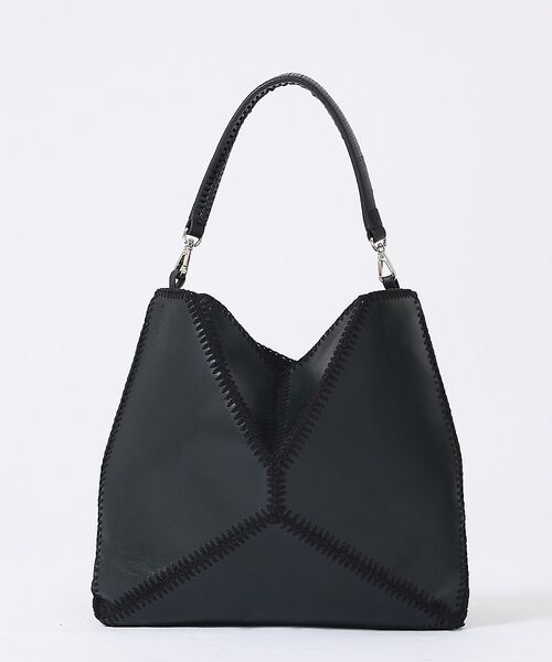 Rouge vif la cle / ルージュ・ヴィフ ラクレ トートバッグ | 【YArKA/ヤーカ】レザー×ニット刺繍バッグ/本革/変形/バッグ/A4収納可能 | 詳細10