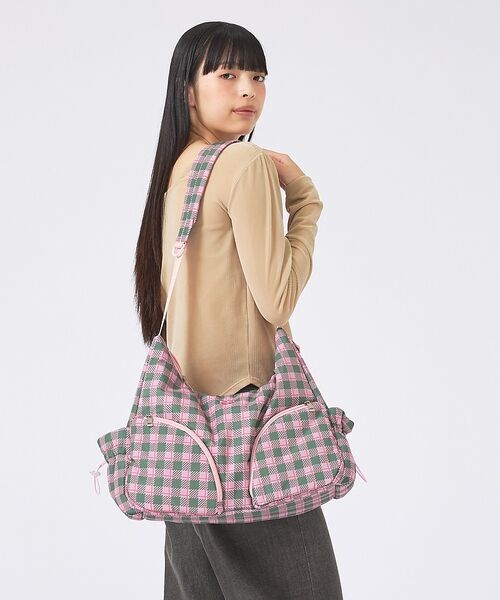 Rouge vif la cle / ルージュ・ヴィフ ラクレ ショルダーバッグ | 【Casselini/キャセリーニ】ラウンドBIGショルダー/チェック柄/ショル | 詳細2