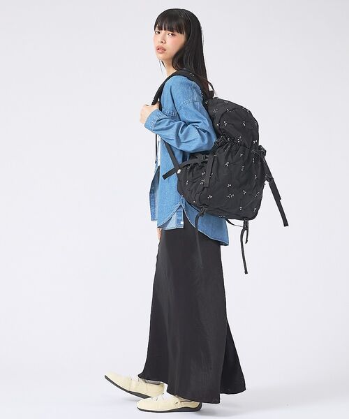 Rouge vif la cle / ルージュ・ヴィフ ラクレ リュック・バックパック | 【Casselini/キャセリーニ】刺繍リュック/Embro backpack/ | 詳細1