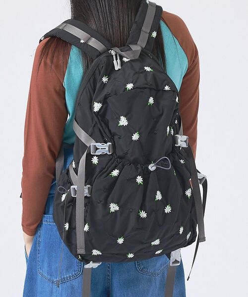 Rouge vif la cle / ルージュ・ヴィフ ラクレ リュック・バックパック | 【Casselini/キャセリーニ】刺繍リュック/Embro backpack/（ブラック系その他1）