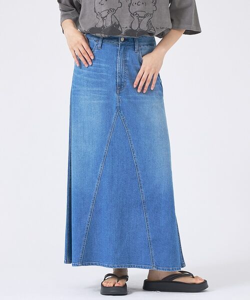 Rouge vif la cle / ルージュ・ヴィフ ラクレ ロング・マキシ丈スカート | 【Healthy denim/ヘルシーデニム】デニムスカート/Apricot/ア（インディゴ）