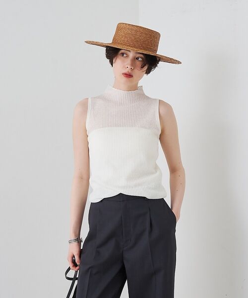 Rouge vif la cle / ルージュ・ヴィフ ラクレ ニット・セーター | きらめきラメシアータートルリブタンクニット【予約】 | 詳細2