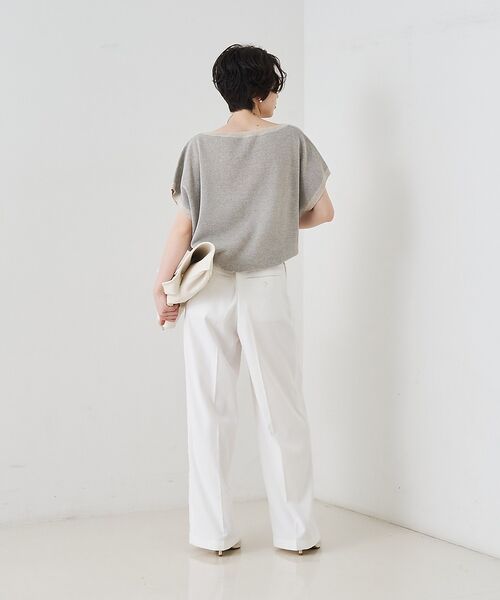 Rouge vif la cle / ルージュ・ヴィフ ラクレ パンツ | 麻混ワンタックワイドストレートパンツ【予約】 | 詳細10