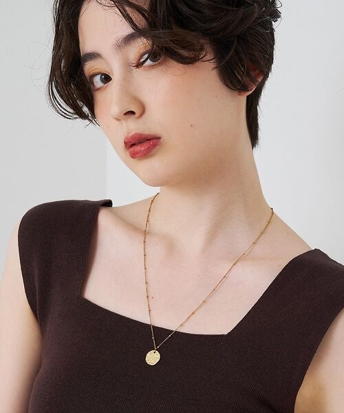 Rouge vif la cle / ルージュ・ヴィフ ラクレ ネックレス・ペンダント・チョーカー | コインパーツスタッドチェーンネックレス【予約】 | 詳細2