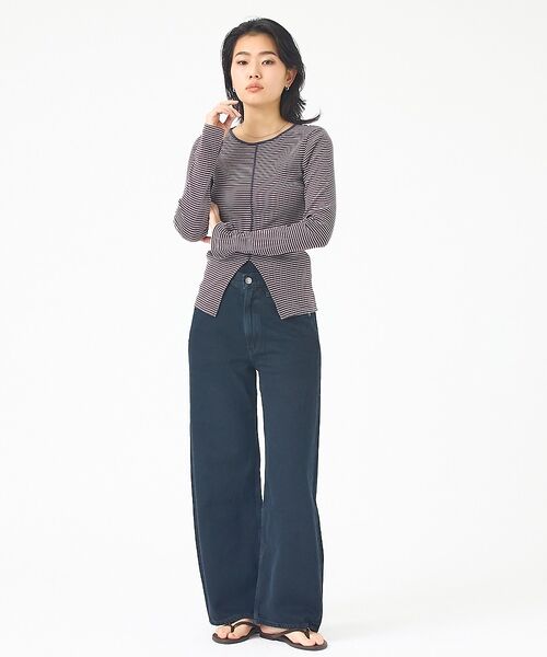 Rouge vif la cle / ルージュ・ヴィフ ラクレ デニムパンツ | 【AGOLDE/エーゴールドイー】Low Curve Crop Jean (We | 詳細8