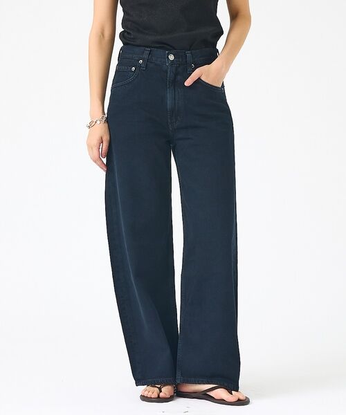 Rouge vif la cle / ルージュ・ヴィフ ラクレ デニムパンツ | 【AGOLDE/エーゴールドイー】Low Curve Crop Jean (We（ブラック）