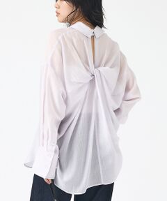 Rouge vif la cle / ルージュ・ヴィフ ラクレ シャツ・ブラウス | 【2026SS新柄登場】大人気バックツイストストライプシアーシャツ【予約】