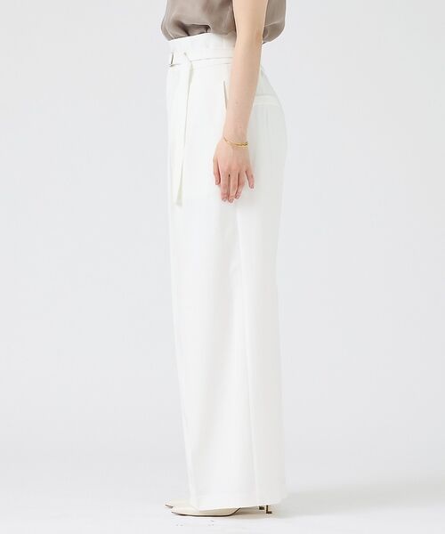Rouge vif la cle / ルージュ・ヴィフ ラクレ パンツ | 【人気追加】【3サイズ展開】リネンタッチベルト付きハイウエストパンツ | 詳細8