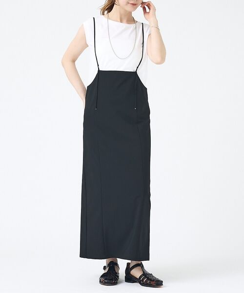 Rouge vif la cle / ルージュ・ヴィフ ラクレ ロング・マキシ丈スカート | 【2点セット / 細見え / 一部店舗 / WEB限定】フレンチスリーブTシャツ | 詳細25