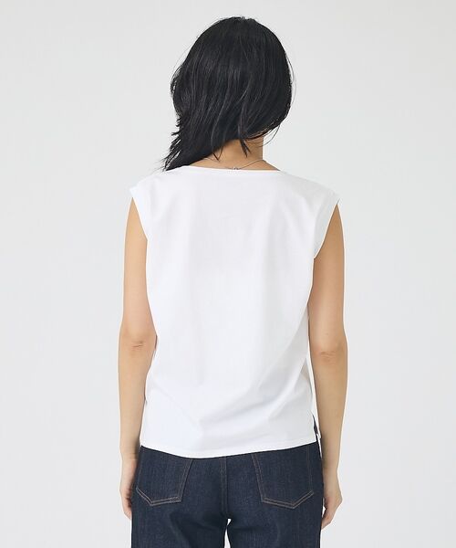 Rouge vif la cle / ルージュ・ヴィフ ラクレ ロング・マキシ丈スカート | 【2点セット】【細見え】フレンチスリーブTシャツ×サスペンダースカート/キャミワ | 詳細27