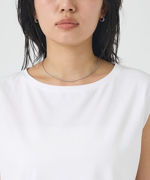 Rouge vif la cle / ルージュ・ヴィフ ラクレ ロング・マキシ丈スカート | 【2点セット】【細見え】フレンチスリーブTシャツ×サスペンダースカート/キャミワ | 詳細28