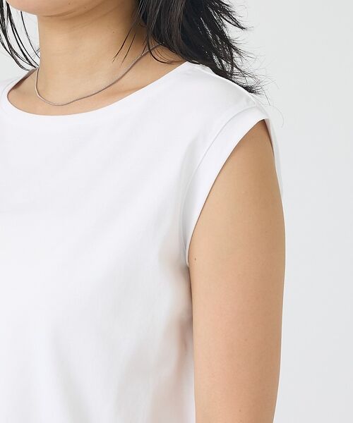Rouge vif la cle / ルージュ・ヴィフ ラクレ ロング・マキシ丈スカート | 【2点セット】【細見え】フレンチスリーブTシャツ×サスペンダースカート/キャミワ | 詳細29