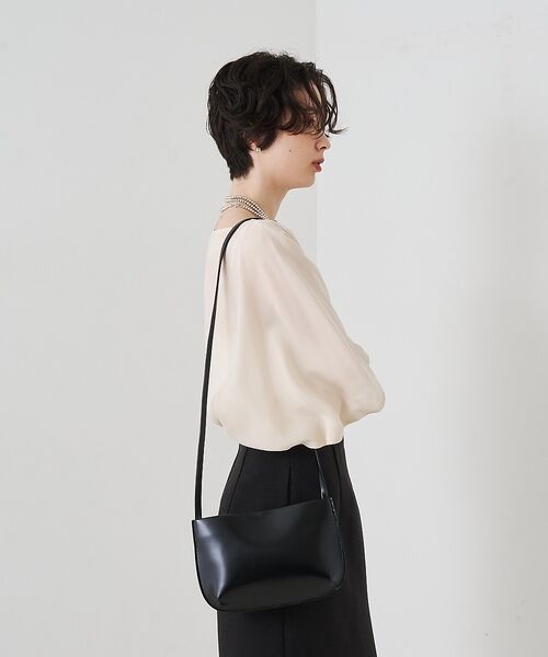 Rouge vif la cle / ルージュ・ヴィフ ラクレ シャツ・ブラウス | 【セットアップ対応】キュプラフィブリルアシンメトリーブラウス【予約】 | 詳細16