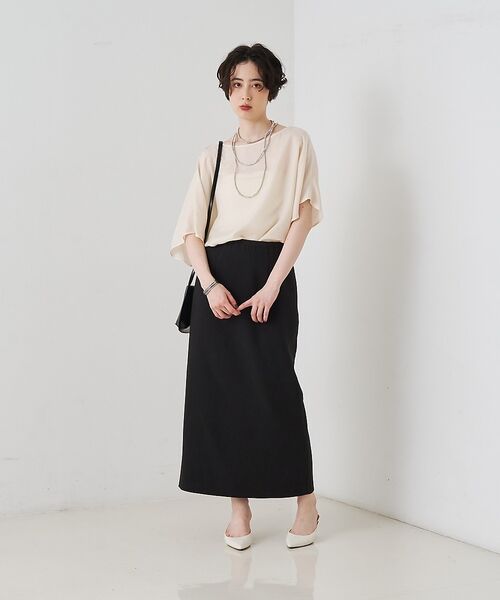 Rouge vif la cle / ルージュ・ヴィフ ラクレ シャツ・ブラウス | 【セットアップ対応】キュプラフィブリルアシンメトリーブラウス【予約】 | 詳細18