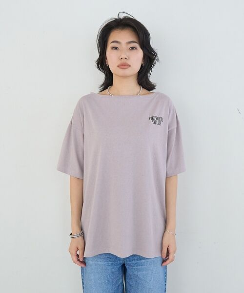 Rouge vif la cle / ルージュ・ヴィフ ラクレ Tシャツ | ボートネックロゴTシャツ【予約】 | 詳細12
