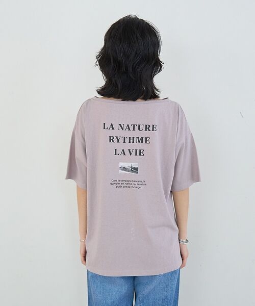 Rouge vif la cle / ルージュ・ヴィフ ラクレ Tシャツ | ボートネックロゴTシャツ【予約】 | 詳細14