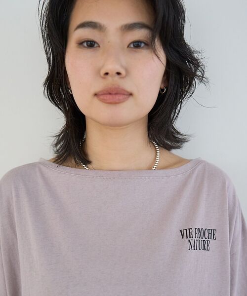 Rouge vif la cle / ルージュ・ヴィフ ラクレ Tシャツ | ボートネックロゴTシャツ【予約】 | 詳細15