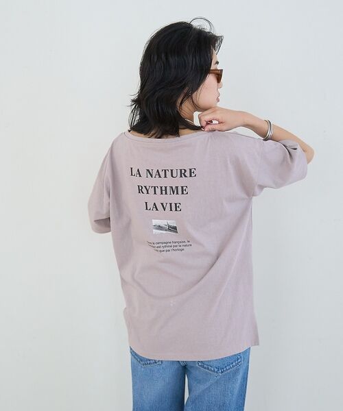 Rouge vif la cle / ルージュ・ヴィフ ラクレ Tシャツ | ボートネックロゴTシャツ【予約】 | 詳細5
