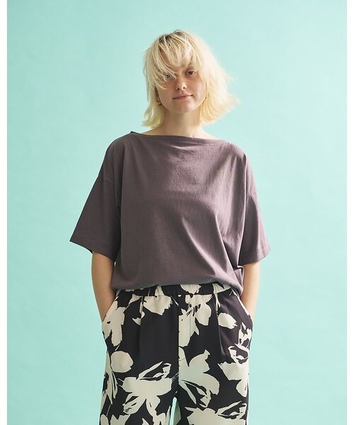 Rouge vif la cle / ルージュ・ヴィフ ラクレ Tシャツ | ボートネックロゴTシャツ【予約】 | 詳細20