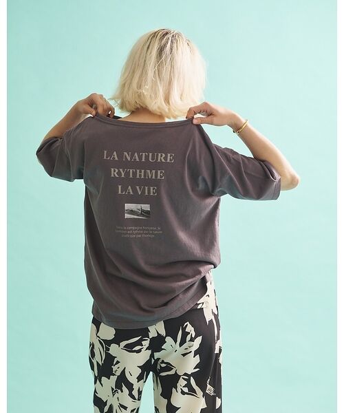 Rouge vif la cle / ルージュ・ヴィフ ラクレ Tシャツ | ボートネックロゴTシャツ【予約】 | 詳細25