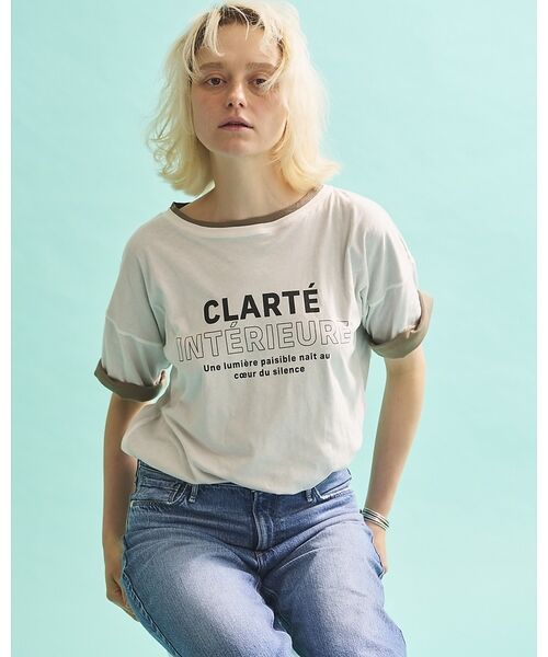 Rouge vif la cle / ルージュ・ヴィフ ラクレ Tシャツ | 2WAYコットンリバーシブルロゴＴシャツ【予約】 | 詳細1