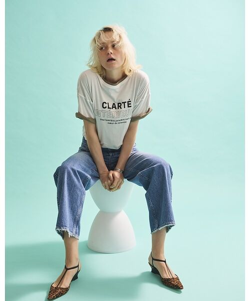 Rouge vif la cle / ルージュ・ヴィフ ラクレ Tシャツ | 2WAYコットンリバーシブルロゴＴシャツ【予約】 | 詳細10
