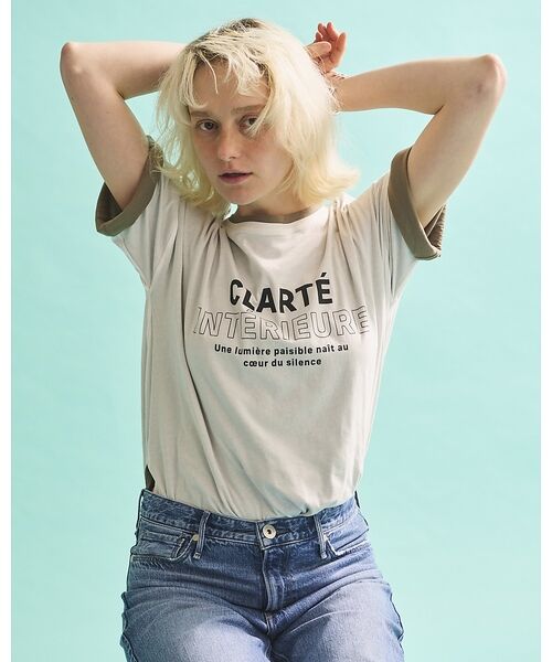 Rouge vif la cle / ルージュ・ヴィフ ラクレ Tシャツ | 2WAYコットンリバーシブルロゴＴシャツ【予約】 | 詳細3