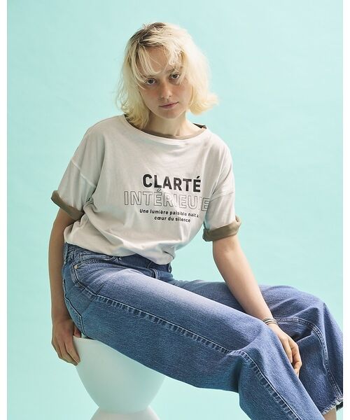 Rouge vif la cle / ルージュ・ヴィフ ラクレ Tシャツ | 2WAYコットンリバーシブルロゴＴシャツ【予約】 | 詳細4