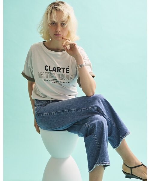 Rouge vif la cle / ルージュ・ヴィフ ラクレ Tシャツ | 2WAYコットンリバーシブルロゴＴシャツ【予約】 | 詳細5