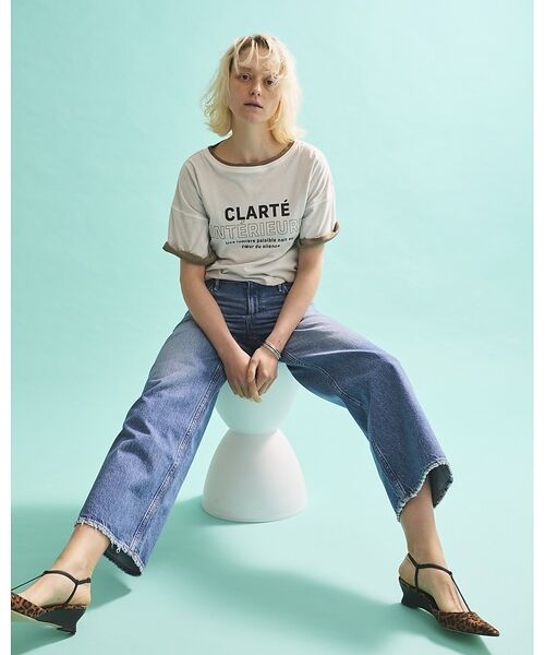 Rouge vif la cle / ルージュ・ヴィフ ラクレ Tシャツ | 2WAYコットンリバーシブルロゴＴシャツ【予約】 | 詳細8